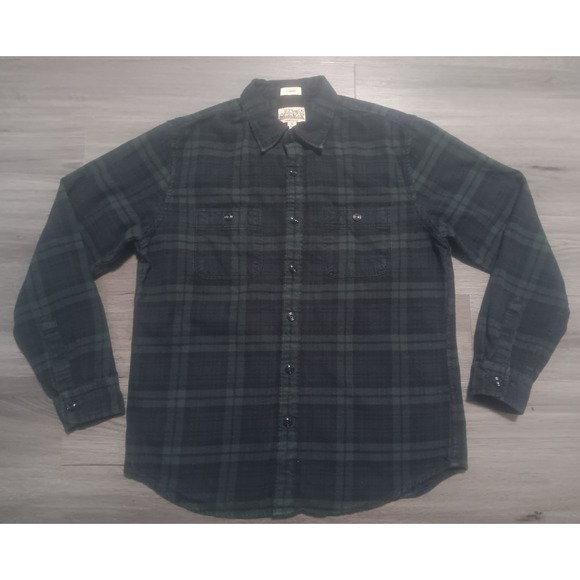 Other - J. Crew Men's Tartan Plaid Mid Weight Classic Fit Flannel Shirt Size Medium
